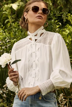 Featherton Lace Shirt (White)