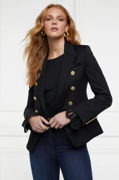 Francesca Jersey Blouse (Black)