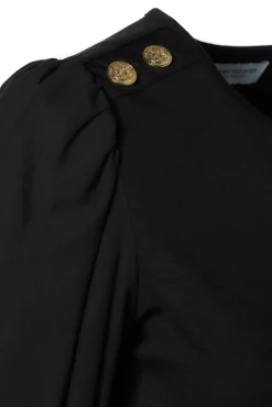 Francesca Jersey Blouse (Black)