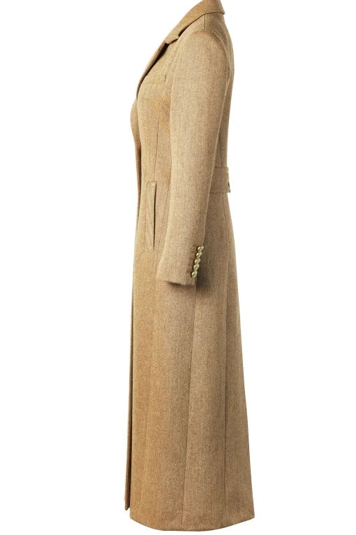 Full Length Regency Coat (Brown Herringbone)