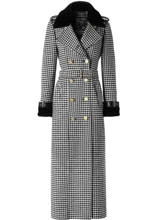 Gold Label Trench (Houndstooth)