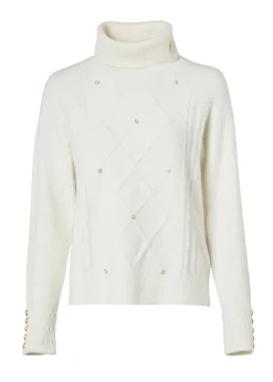 Harlow Roll Neck Knit (Ecru)