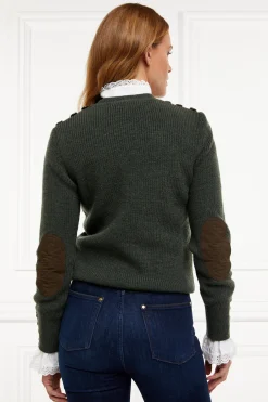 Heritage Crew Neck Knit (Forest Marl)