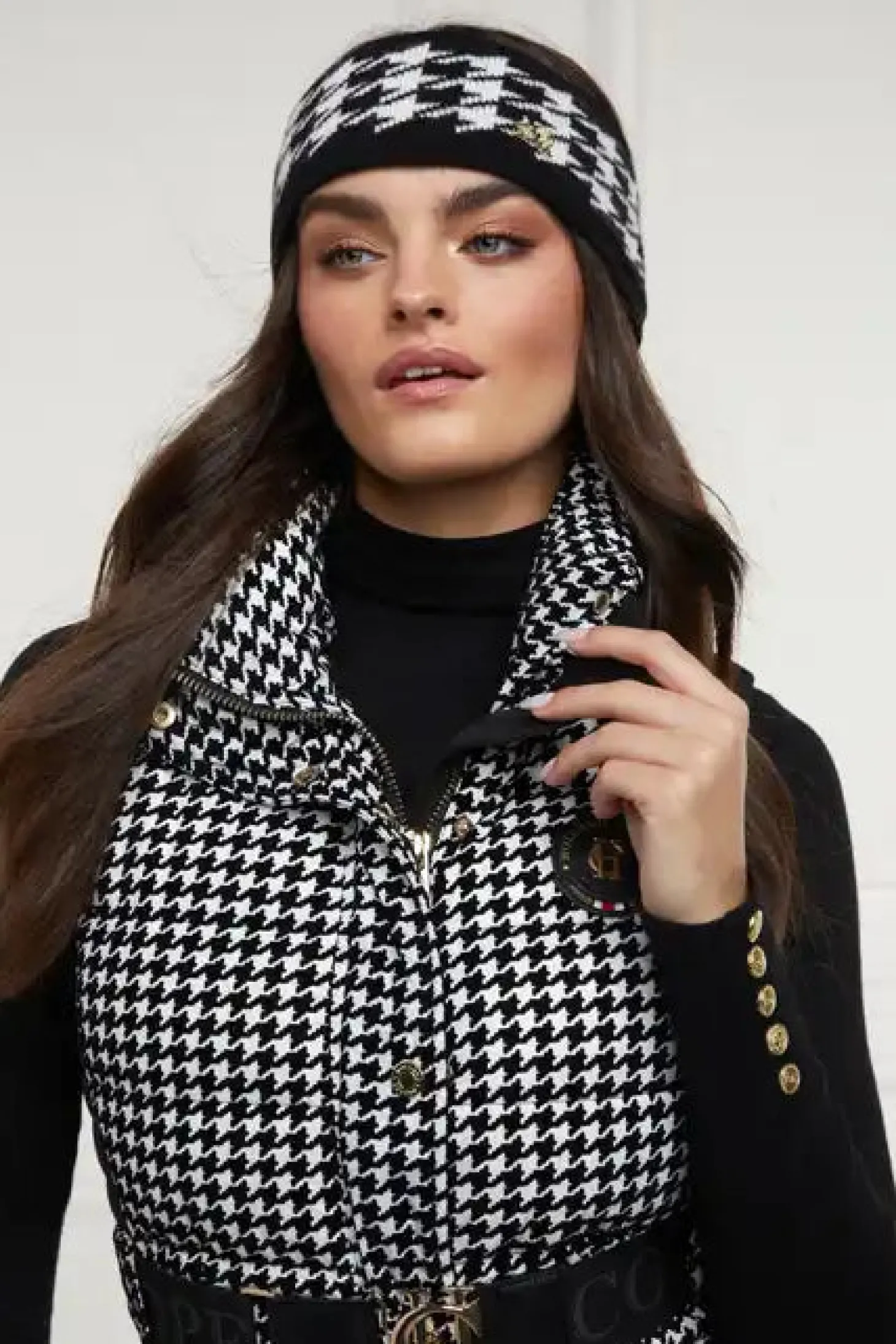 Heritage Headband (Houndstooth)