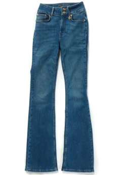 High Rise Flared Jean (Denim)