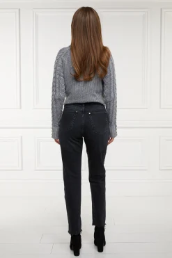 High Rise Slim Jean (Washed Black)