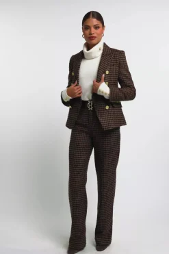 Knightsbridge Blazer (Chocolate Houndstooth)