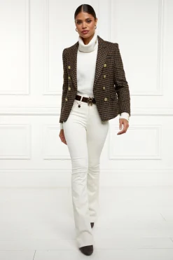 Knightsbridge Blazer (Chocolate Houndstooth)