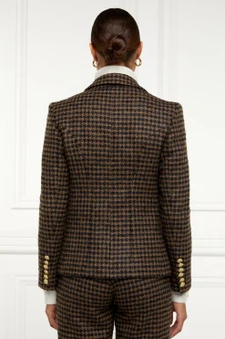 Knightsbridge Blazer (Chocolate Houndstooth)