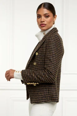 Knightsbridge Blazer (Chocolate Houndstooth)