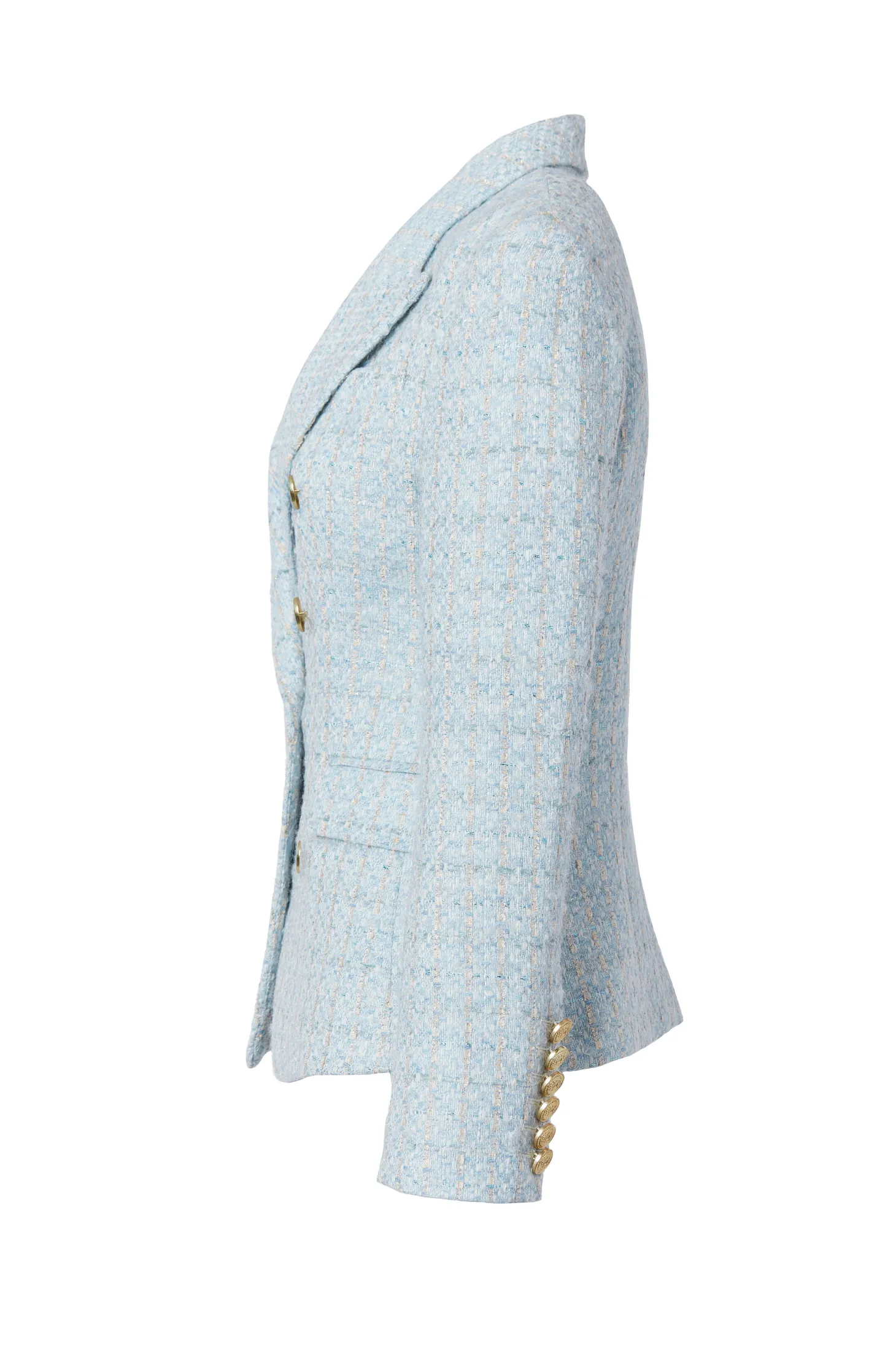 Knightsbridge Blazer (Sky Blue Boucle)