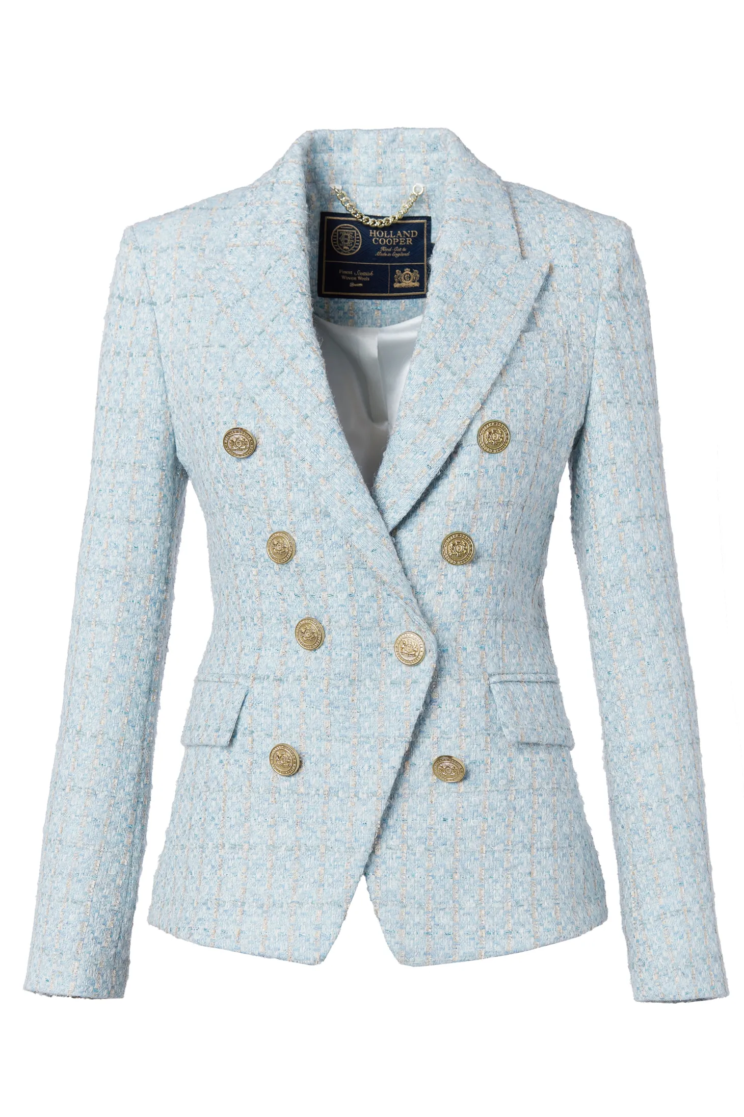Knightsbridge Blazer (Sky Blue Boucle)