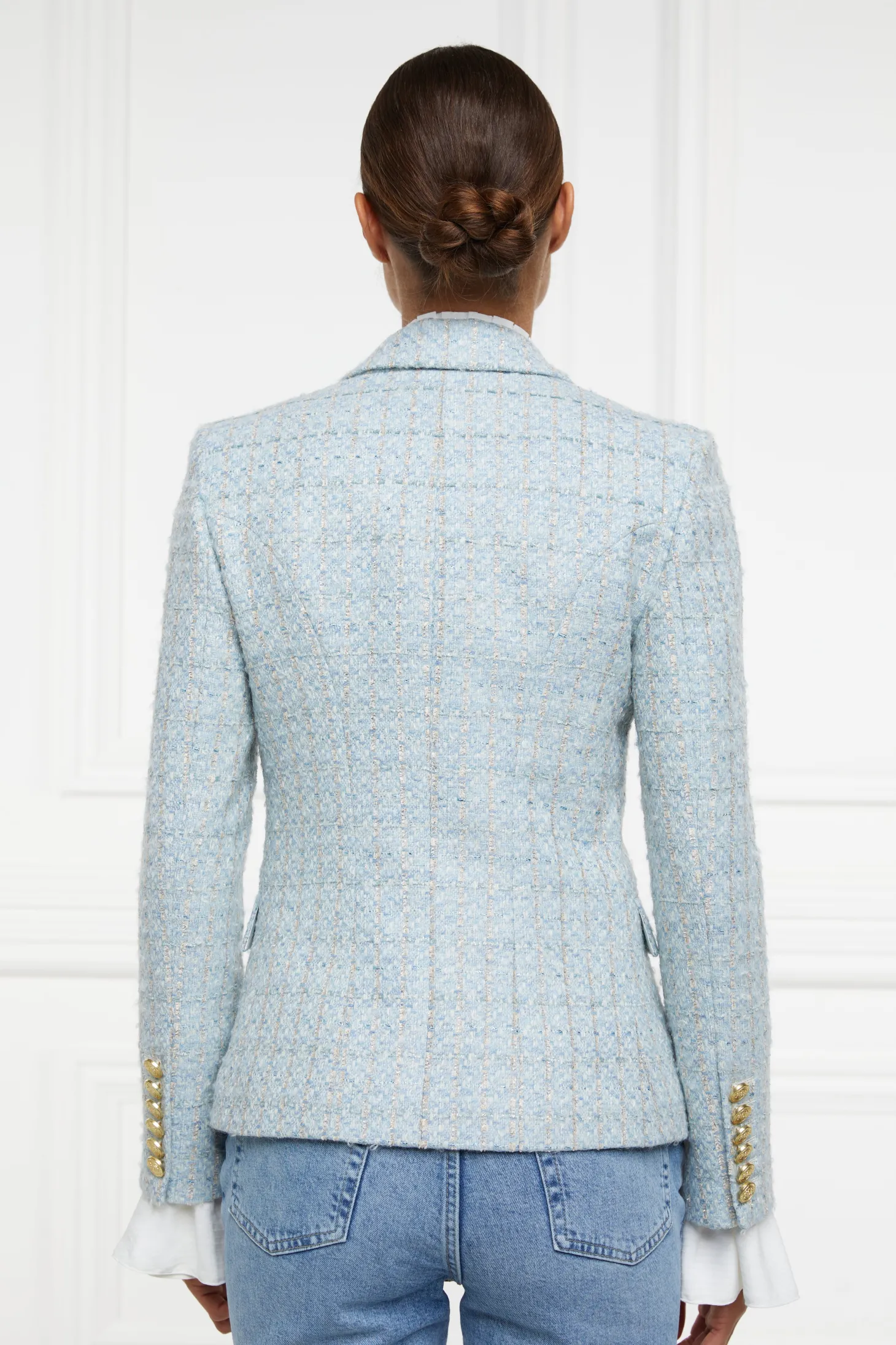 Knightsbridge Blazer (Sky Blue Boucle)
