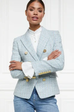 Knightsbridge Blazer (Sky Blue Boucle)