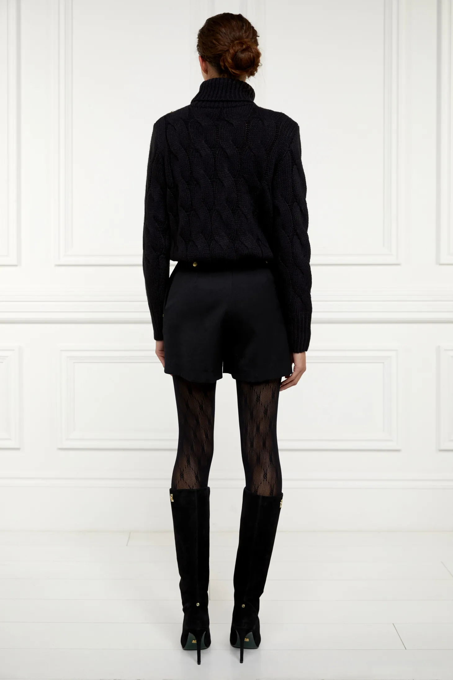Lucia Roll Neck Knit (Black)