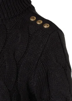 Lucia Roll Neck Knit (Black)