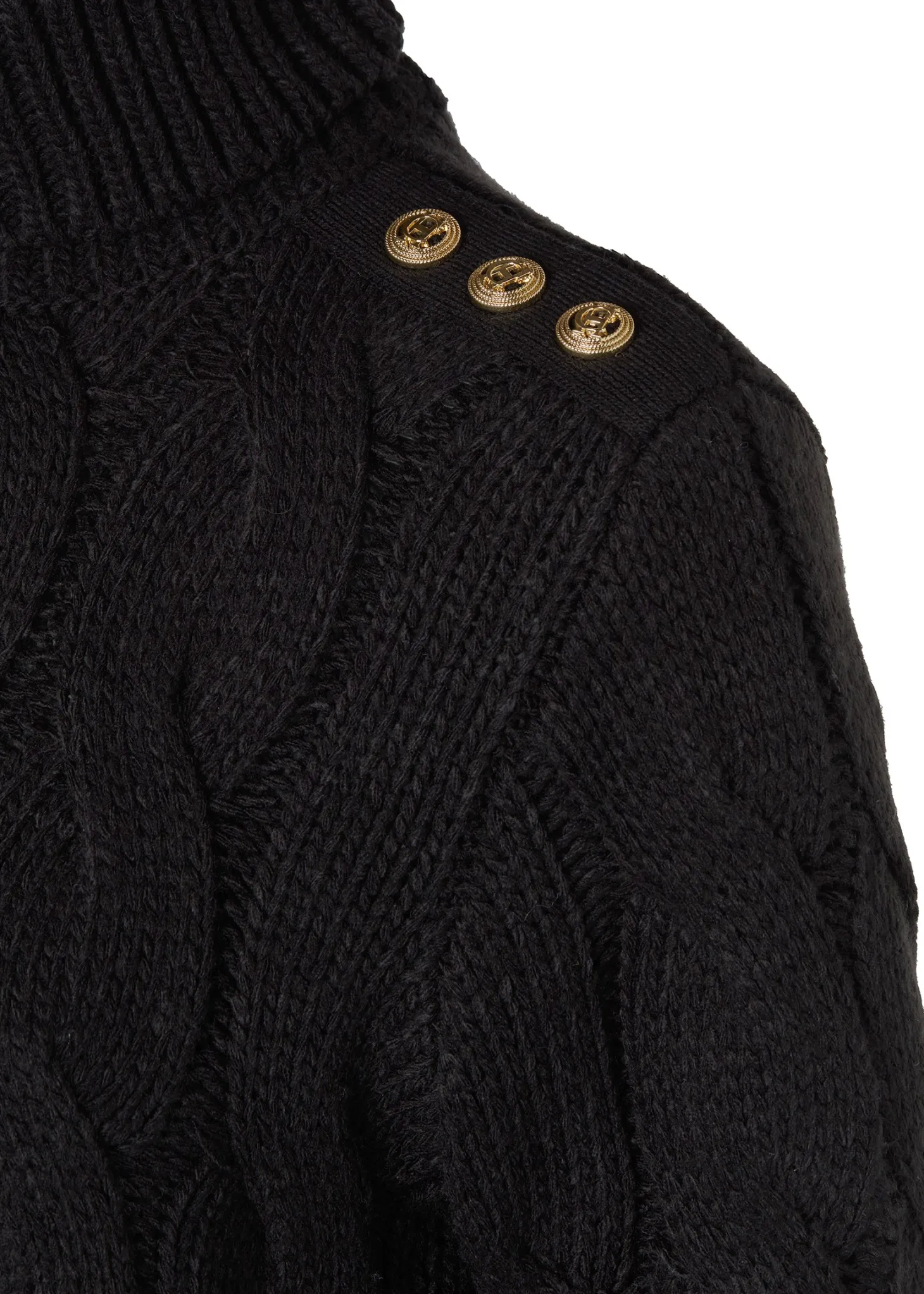 Lucia Roll Neck Knit (Black)