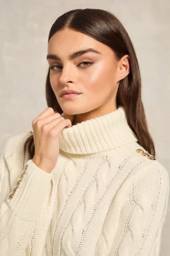 Lucia Roll Neck Knit (Natural)