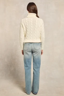 Lucia Roll Neck Knit (Natural)