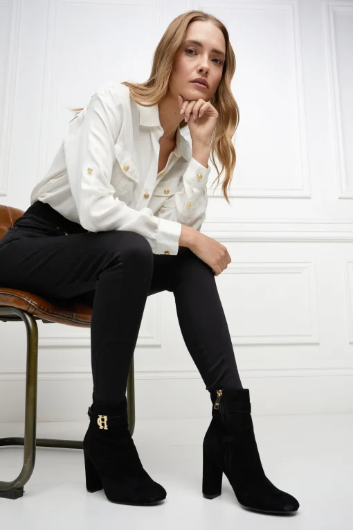 Mayfair Suede Ankle Boot (Black)