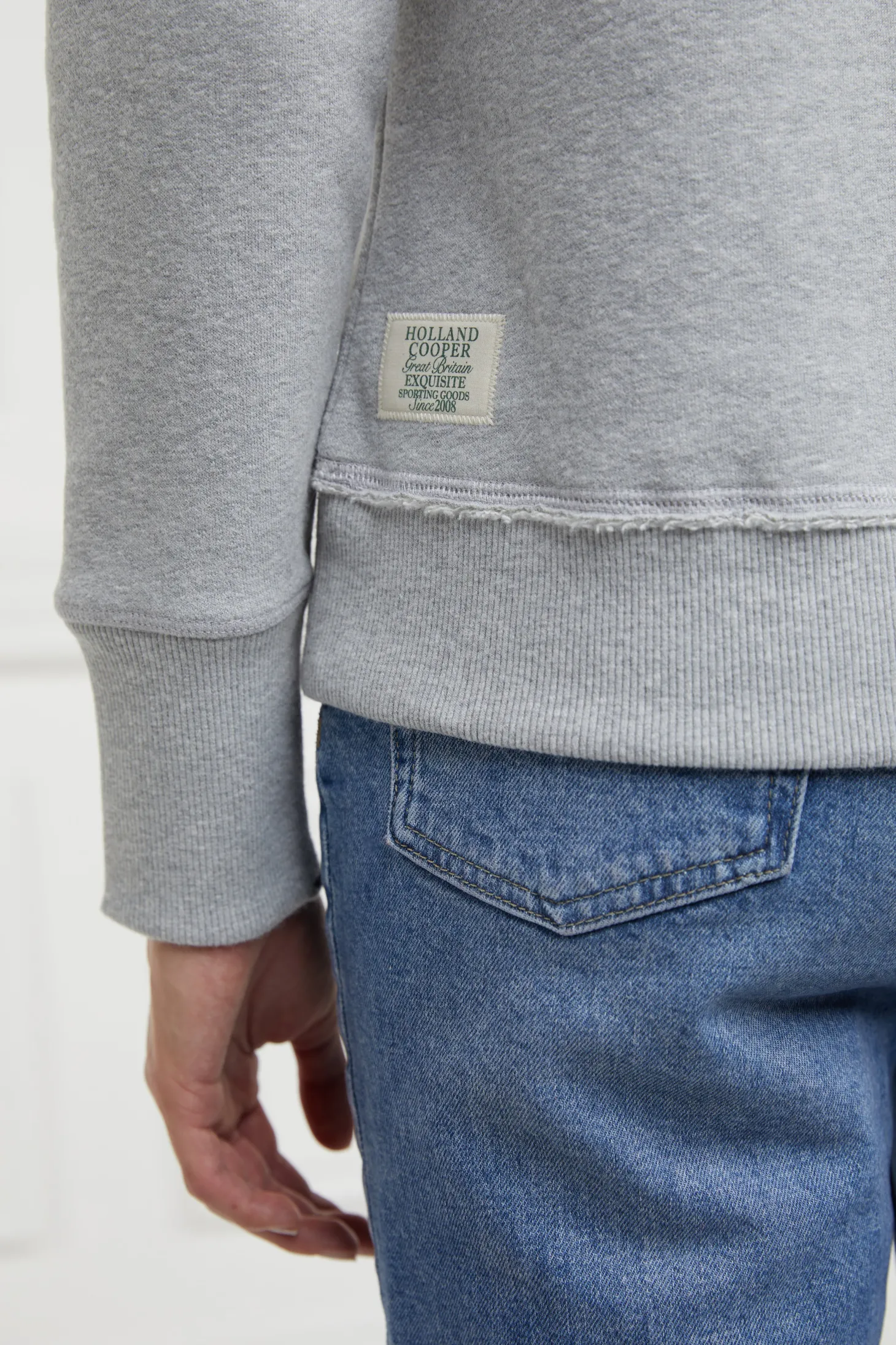 Monogram Crew Neck Sweat (Grit Marl)
