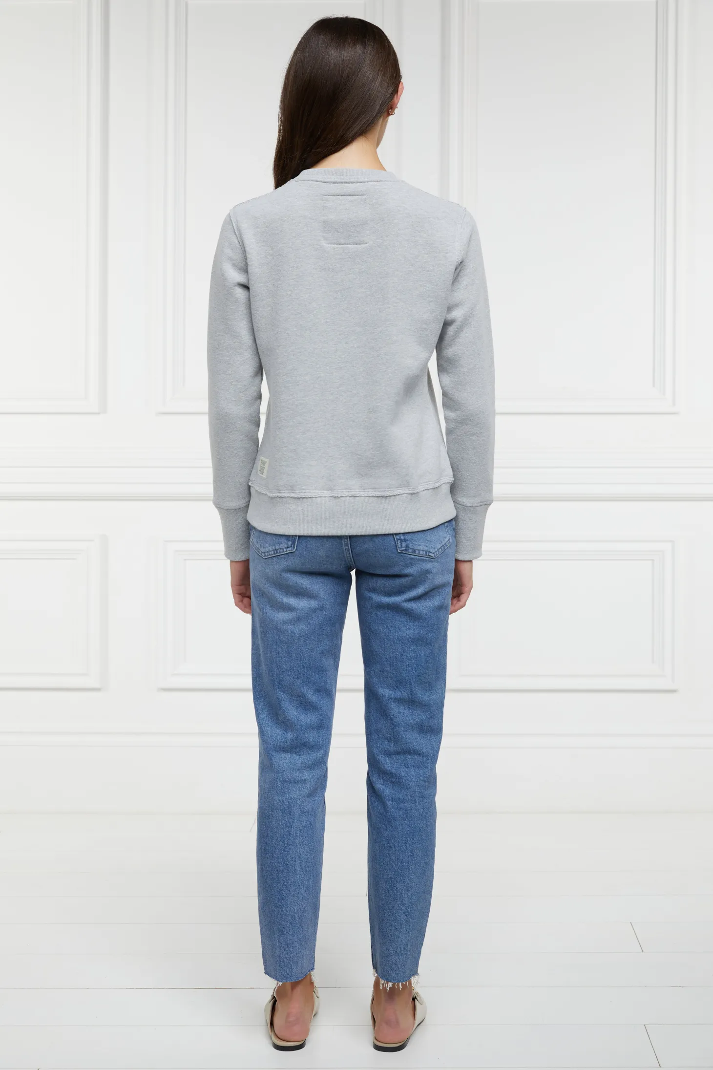 Monogram Crew Neck Sweat (Grit Marl)