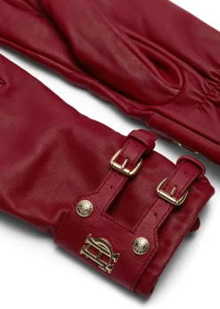 Monogram Leather Gloves (Mulberry)