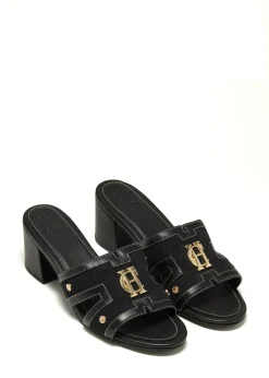 Monogram Mule (Black Canvas)