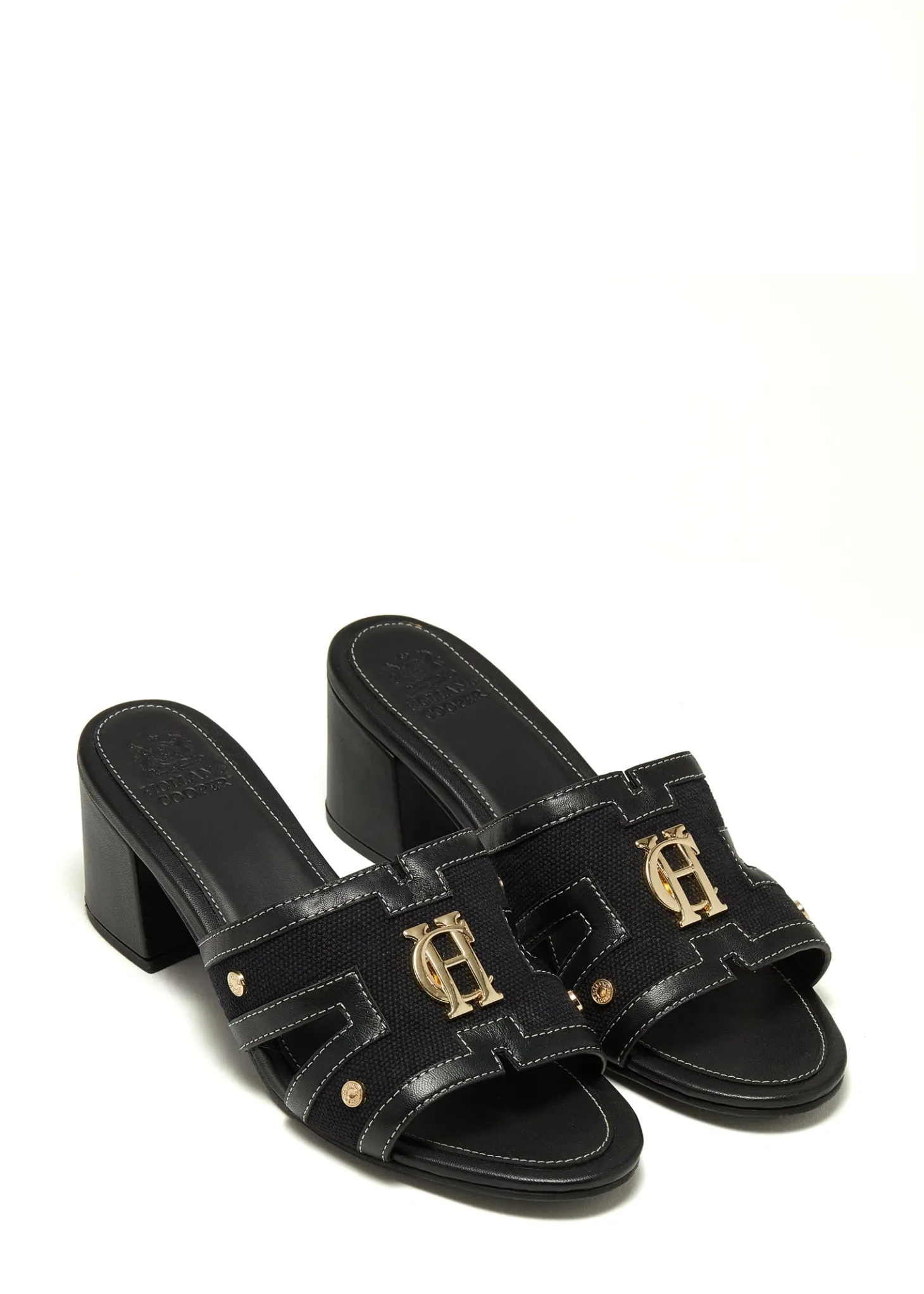 Monogram Mule (Black Canvas)