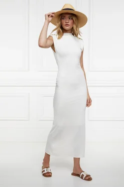 Monogram Slides (Tan Canvas)