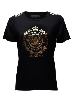 Ornate Crest Tee (Black)