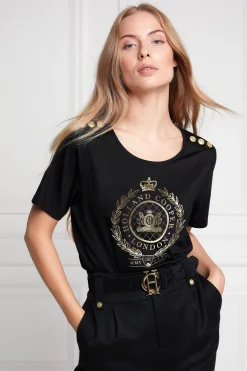 Ornate Crest Tee (Black)