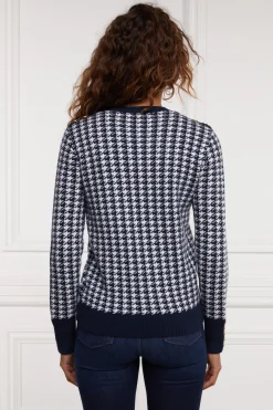 Panel Crew Neck Knit (Ink Navy)