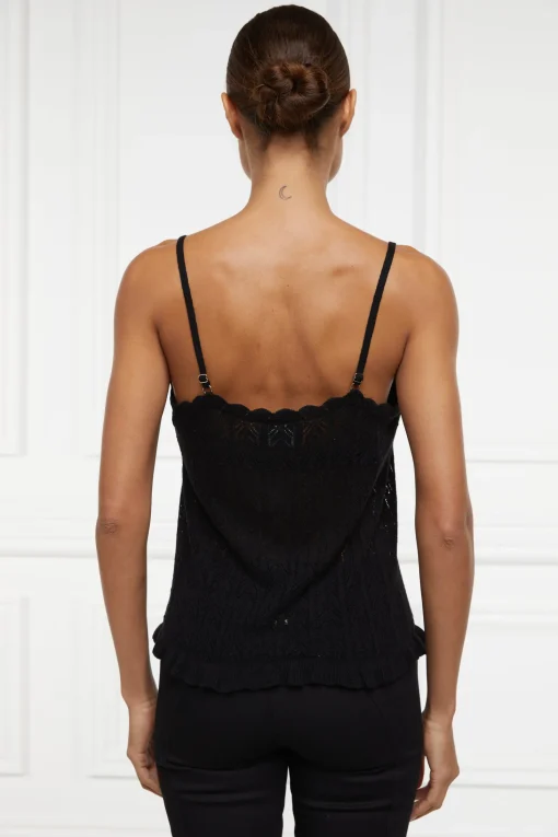 Pointelle Cami (Black)