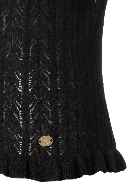 Pointelle Cami (Black)