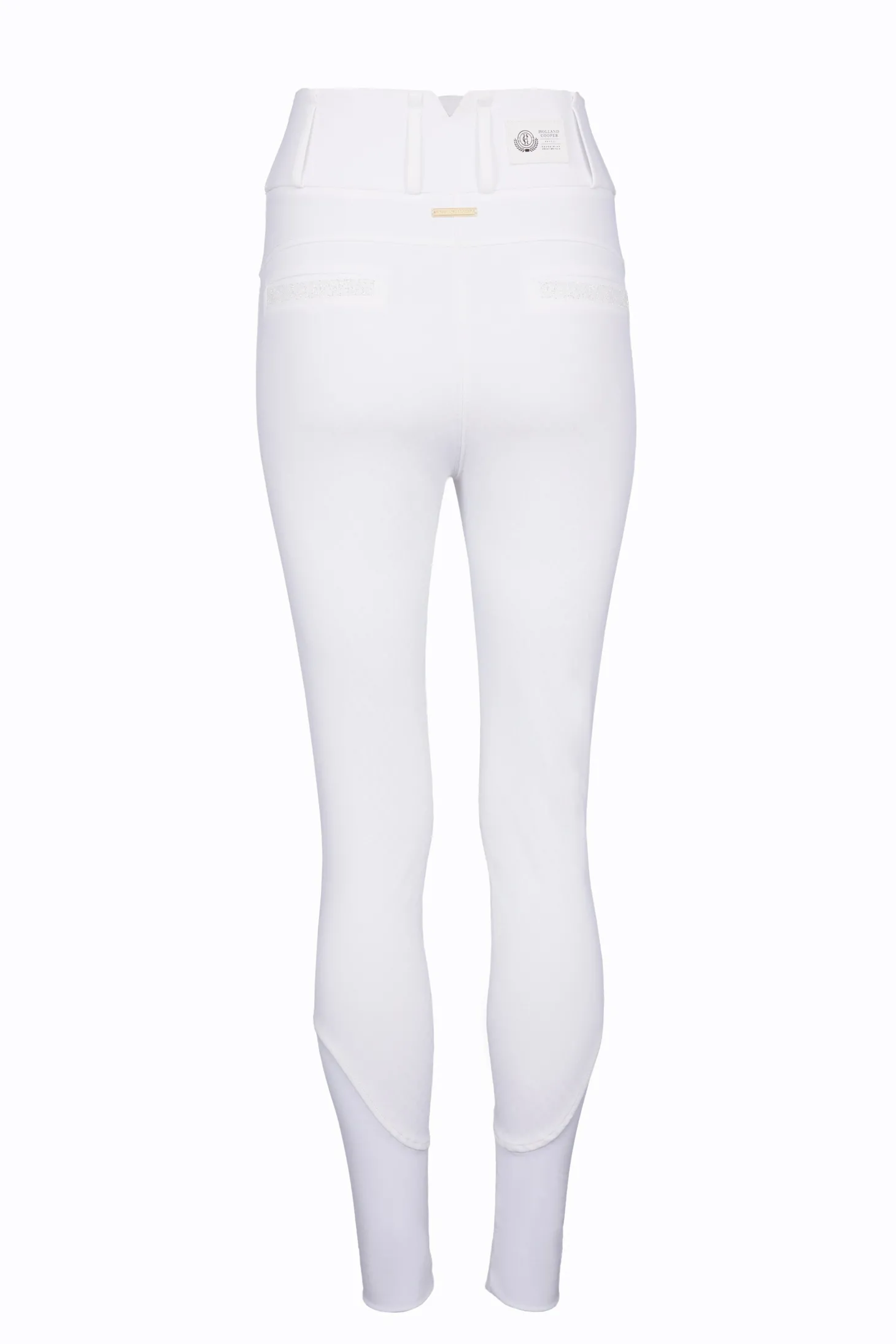 Premium Competition High Rise Breeches (White)