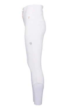 Premium Competition High Rise Breeches (White)