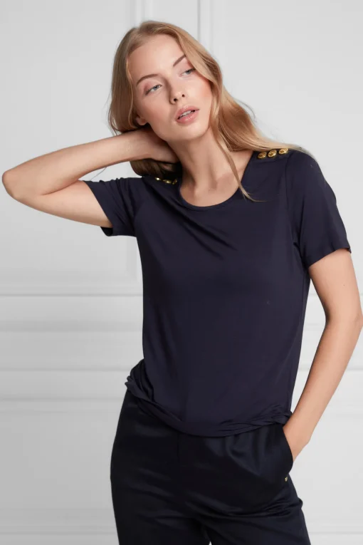 Relax Fit Crew Neck Tee (Ink Navy)