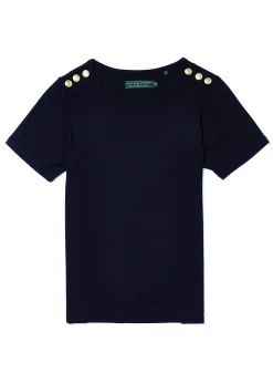 Relax Fit Crew Neck Tee (Ink Navy)