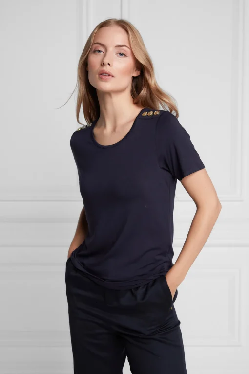 Relax Fit Crew Neck Tee (Ink Navy)