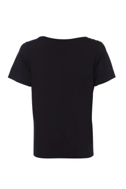 Relax Fit V-Neck Tee (Black)