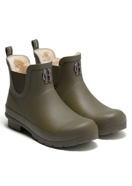 Rubber Chelsea Boot (Matte Green Gunmetal)
