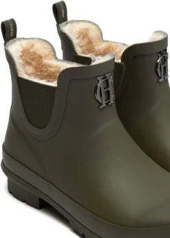 Rubber Chelsea Boot (Matte Green Gunmetal)