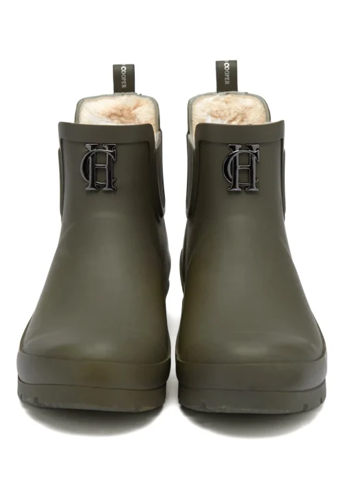 Rubber Chelsea Boot (Matte Green Gunmetal)