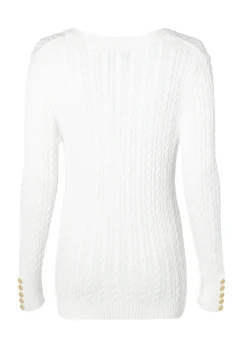 Seattle V-Neck Knit (Winter White)