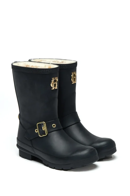 Sherpa Lined Chelsea Wellington (Matte Black)