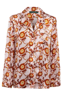 Silk Pyjama Shirt (Blush)