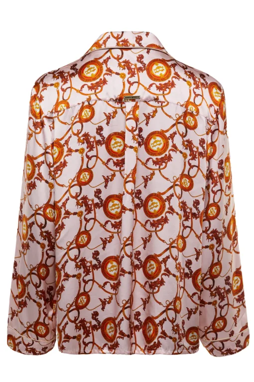 Silk Pyjama Shirt (Blush)