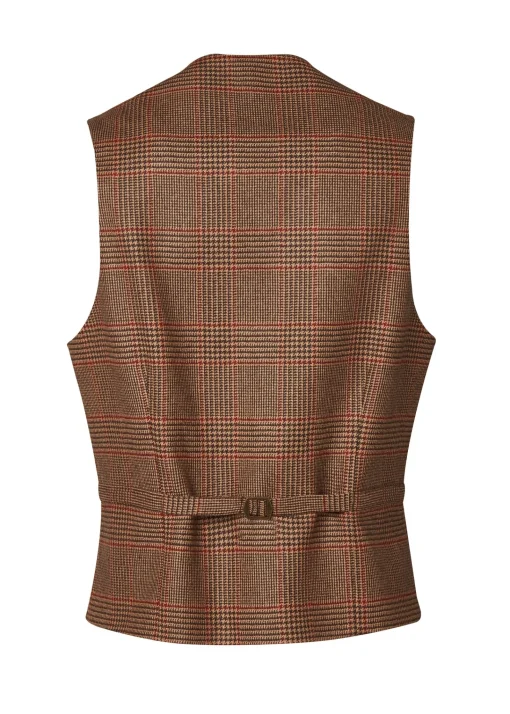 St James Waistcoat (Clarence Check Merlot)