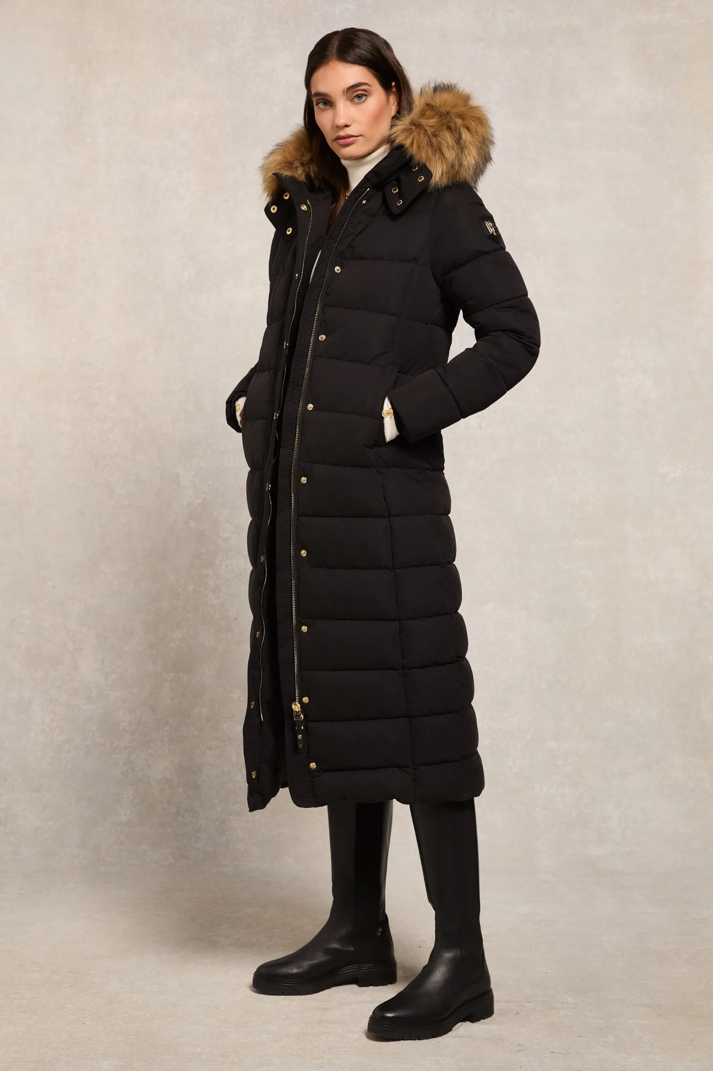 Stoneleigh Longline Coat (Black)